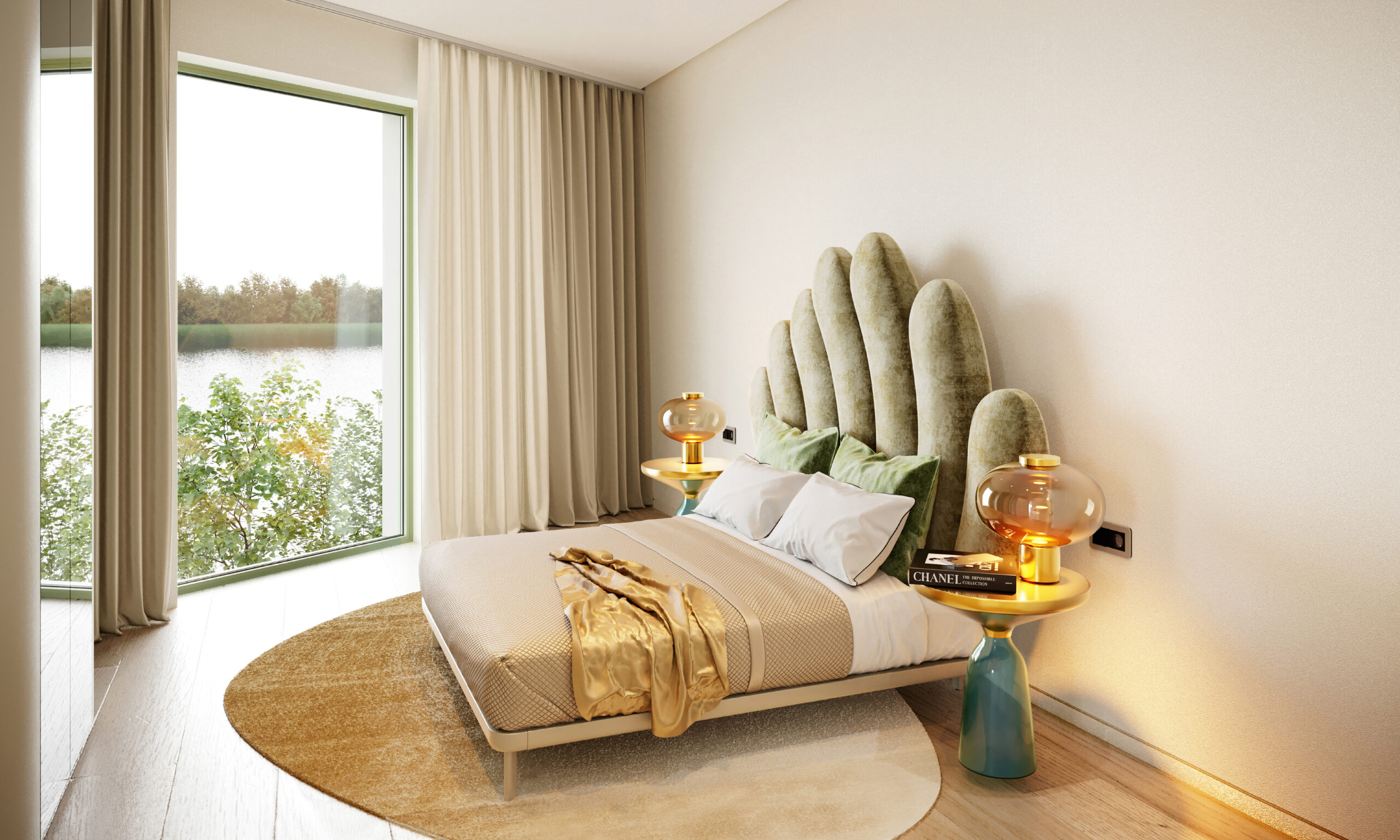 Terasă de apartament orientată către lac, nordul Bucureștiului